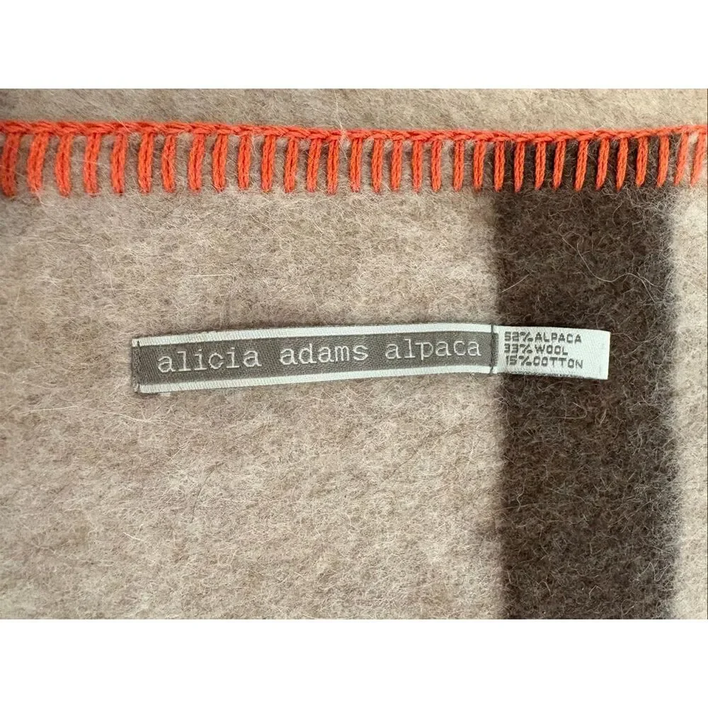 Alicia Adams Alpaca Aspen Blanket Orange Equestrian $795.00